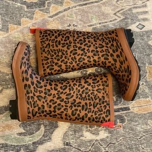 Cat & Jack leopard print rain boots
